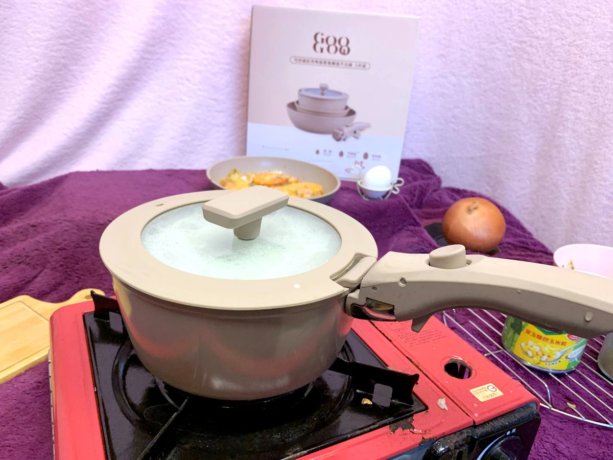 吃貨開箱 || 美心鍋具 GOOGOO系列 奶茶陶瓷厚釜鑄造不沾鍋 - 第7張圖