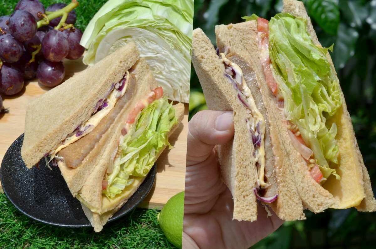 7-ELEVEN 醬燒里肌鮮蔬三明治,蔬菜爆棚的高纖輕食,肉控與蔬菜控都愛的超商三明治 - 第4張圖
