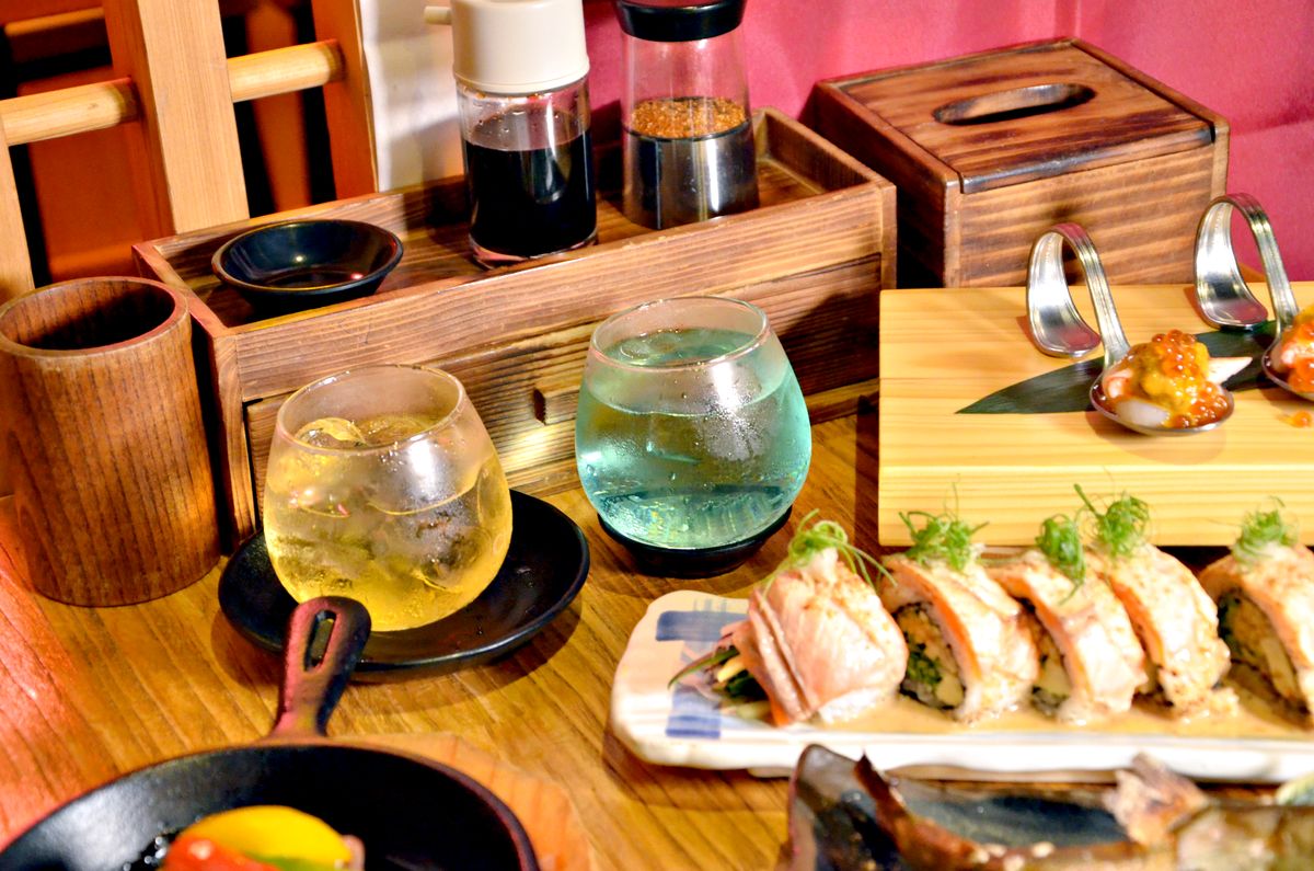 台北東區居酒屋推薦 玖酒井食事町 598元暢飲 干貝大麥克奢華必點 氛圍感滿分的聚餐好去處