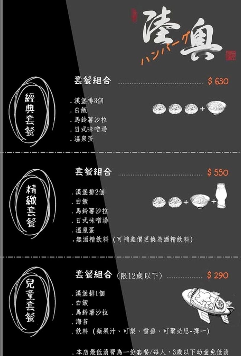 陸奧挽肉屋-完整菜單價目表第一頁-桃園青埔美食