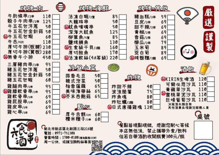 新北新店區。六食酒串 || 職人級火侯串烤,新店大坪林歡聚小酌暢聊居酒屋,晚餐宵夜好去處 - 第25張圖