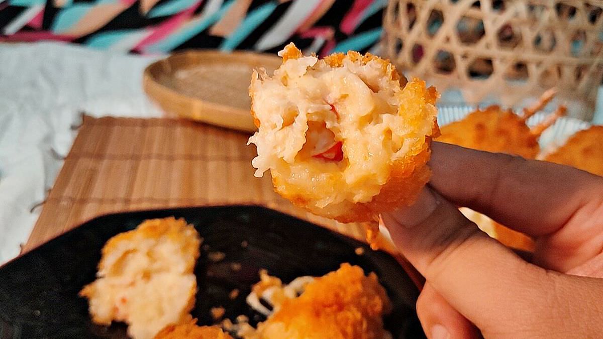 吃貨開箱。えびab炸物 || 日式海鮮生乳可樂餅。加入尚青海味與大山牧場生乳起司的涮嘴可樂餅 - 第4張圖
