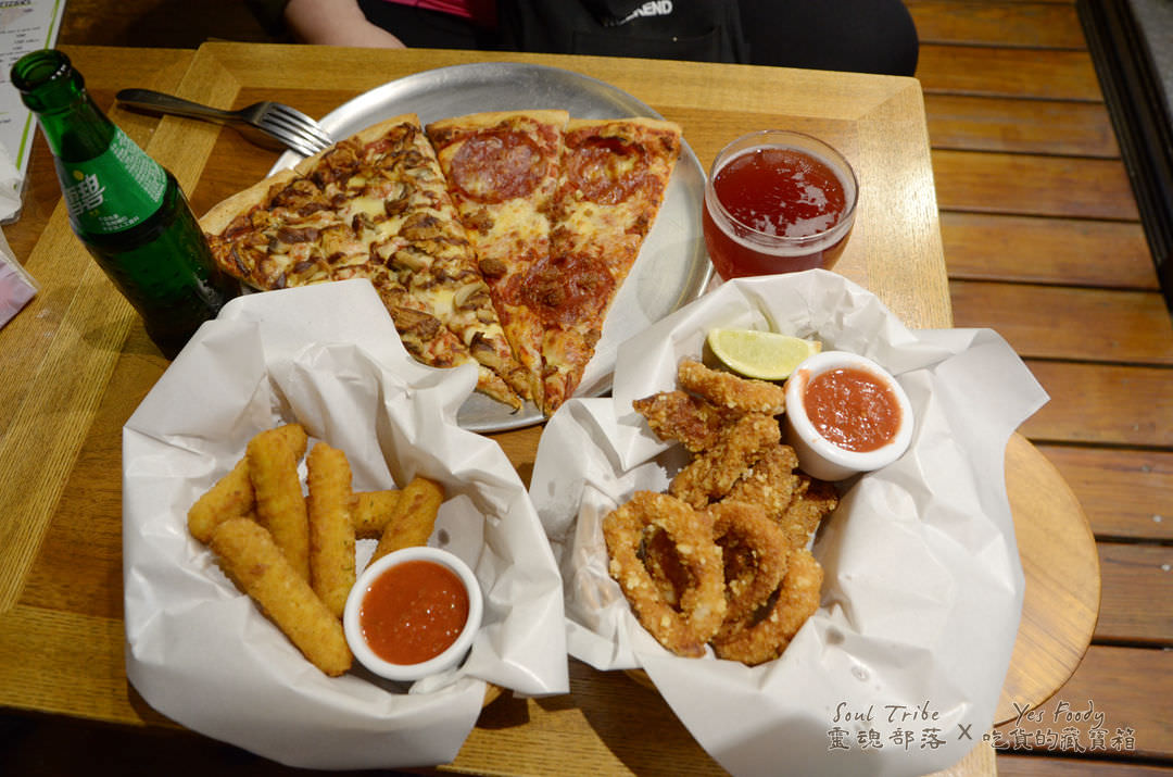 新北新店區。野菇屋PIZZA || 碧潭邊賞風景,邊享用20吋道地美國紐約披薩 - 第1張圖