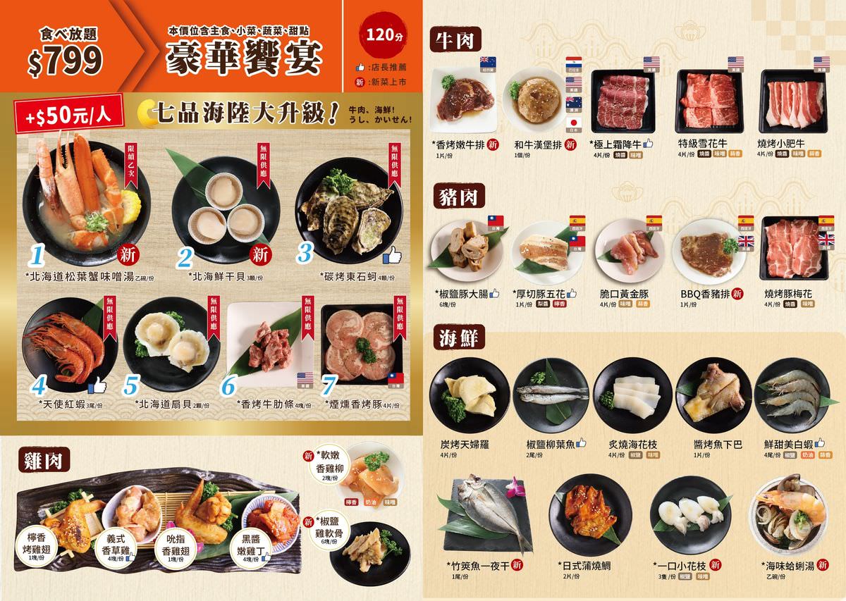 新北市新店區。燒肉眾 || 安坑燒肉吃到飽,50元銅板價大升級7品海陸好料,燒肉眾13周年慶,生日號碼對對碰快來試好運 - 第8張圖